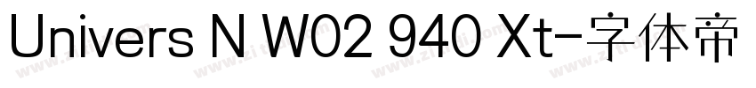 Univers N W02 940 Xt字体转换